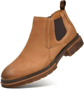 Arkbird Chelsea Ankle Boots for Men Genuine Leather Oxford Casual and Formal Dress Boot
