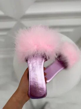 Azalea Wang Janessa Slip Ons (Pink)