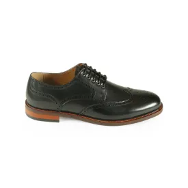 AZOR LA MODE Richmond Brogue Wing Tip Smart Shoe Black