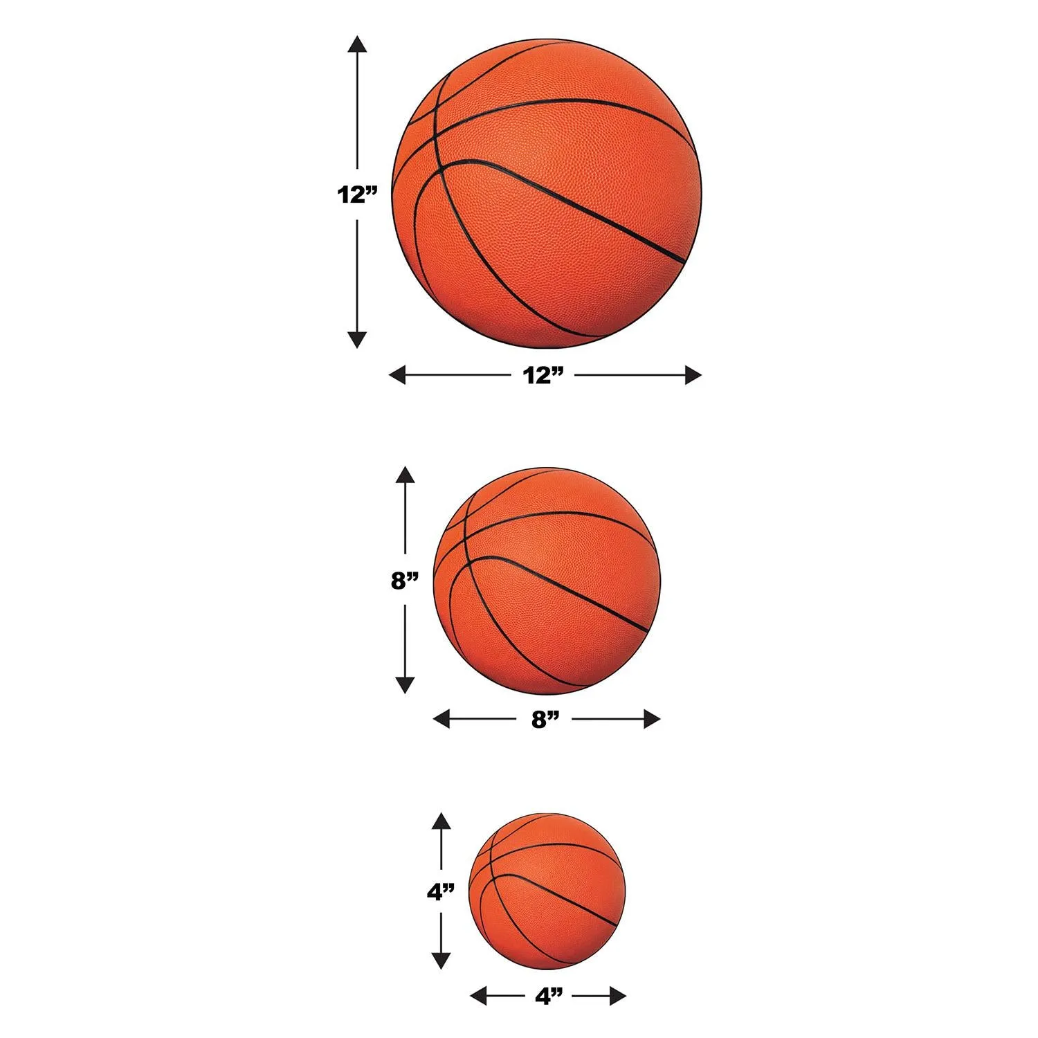 Basketball Party Cutouts (240 per Case)