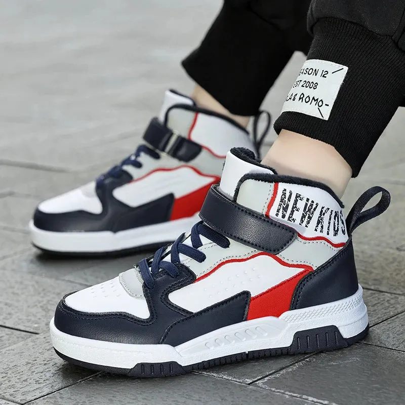 Boys High Top Casual Sports Basketball Sneakers