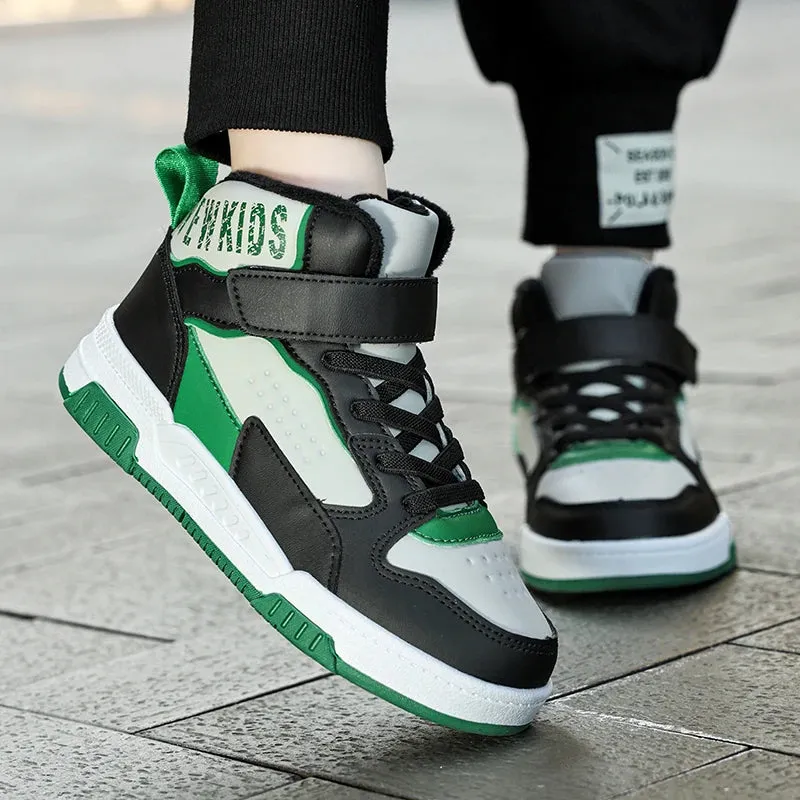 Boys High Top Casual Sports Basketball Sneakers