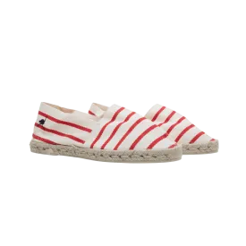 Canvas Espadrilles  - Red Stripe