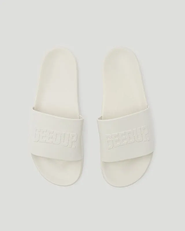 Core Logo Emboss Slides Bone