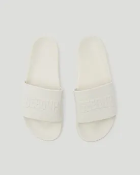 Core Logo Emboss Slides Bone