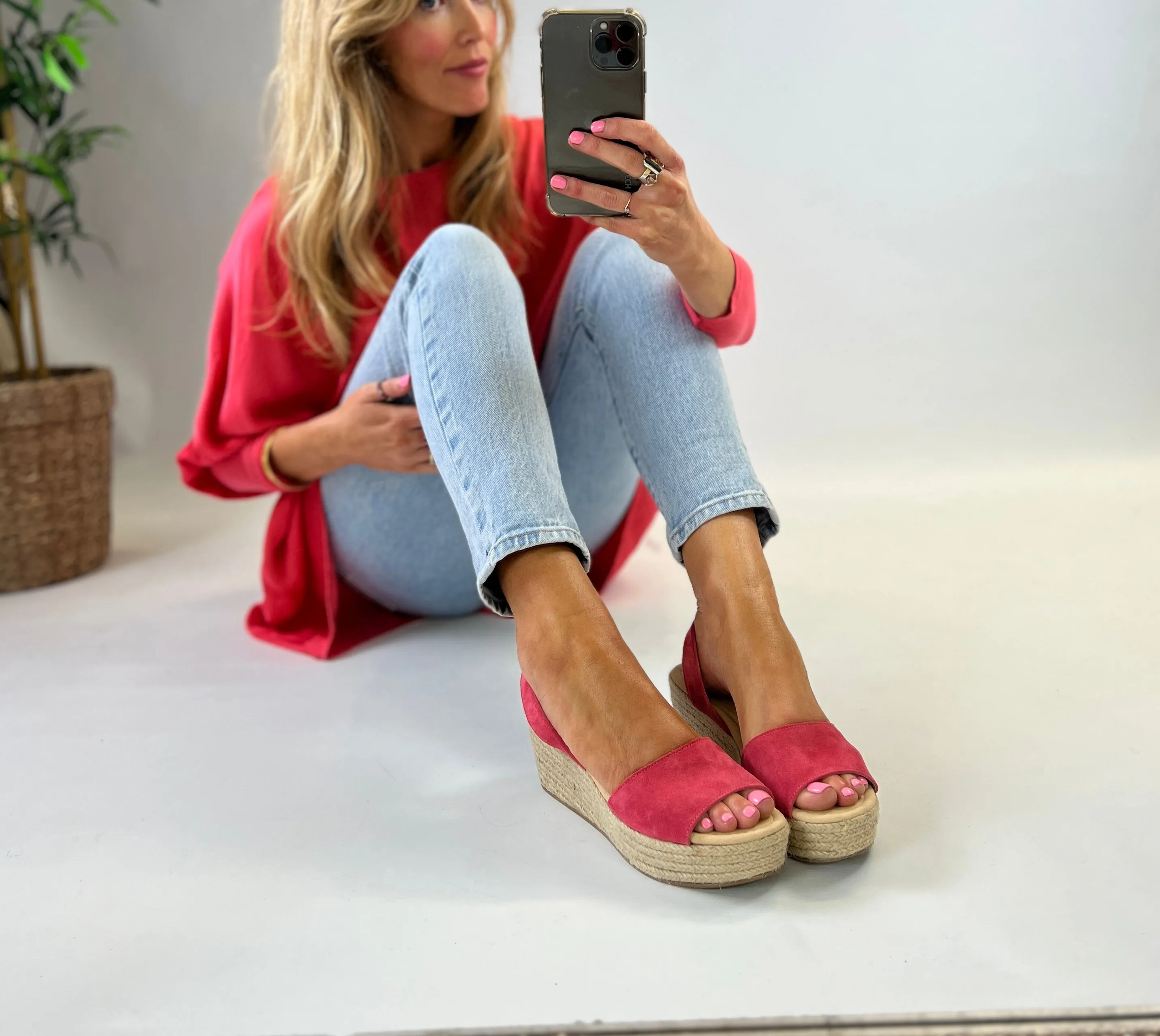 Darling Pink Mid Height Wedge