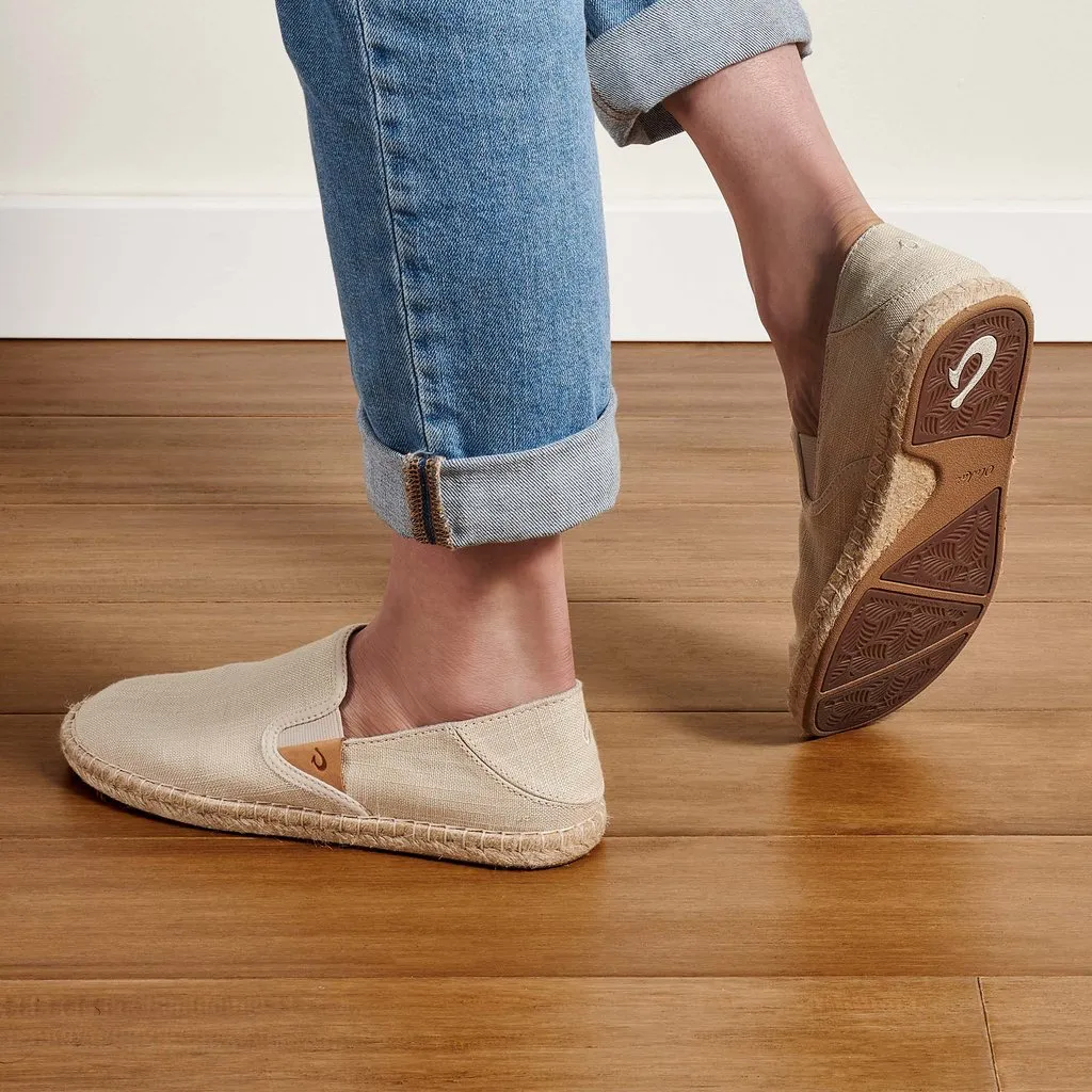 FINAL SALE - OluKai Kaula Pa'a Kapa Linen Espadrilles Tapa/Tapa - Women's