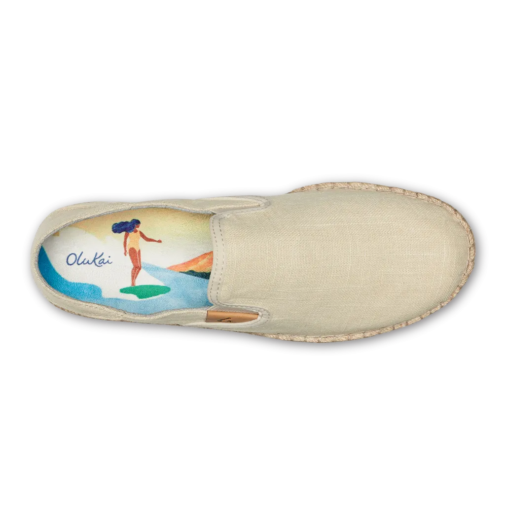 FINAL SALE - OluKai Kaula Pa'a Kapa Linen Espadrilles Tapa/Tapa - Women's