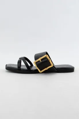 Flaxen Buckle Sandal