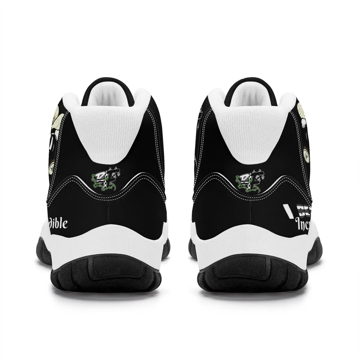 I Bee Incredible High Top Air Retro Sneakers - White/Black