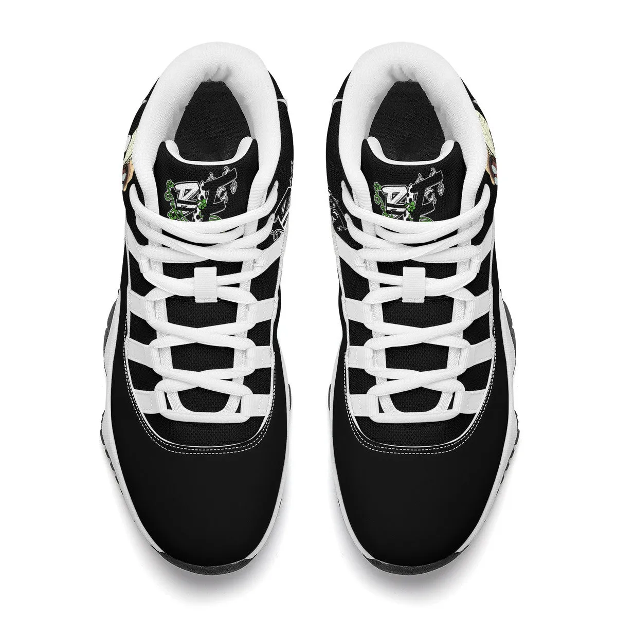 I Bee Incredible High Top Air Retro Sneakers - White/Black