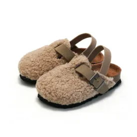 Kids Fuzzy Slides - Fuzzy Slippers