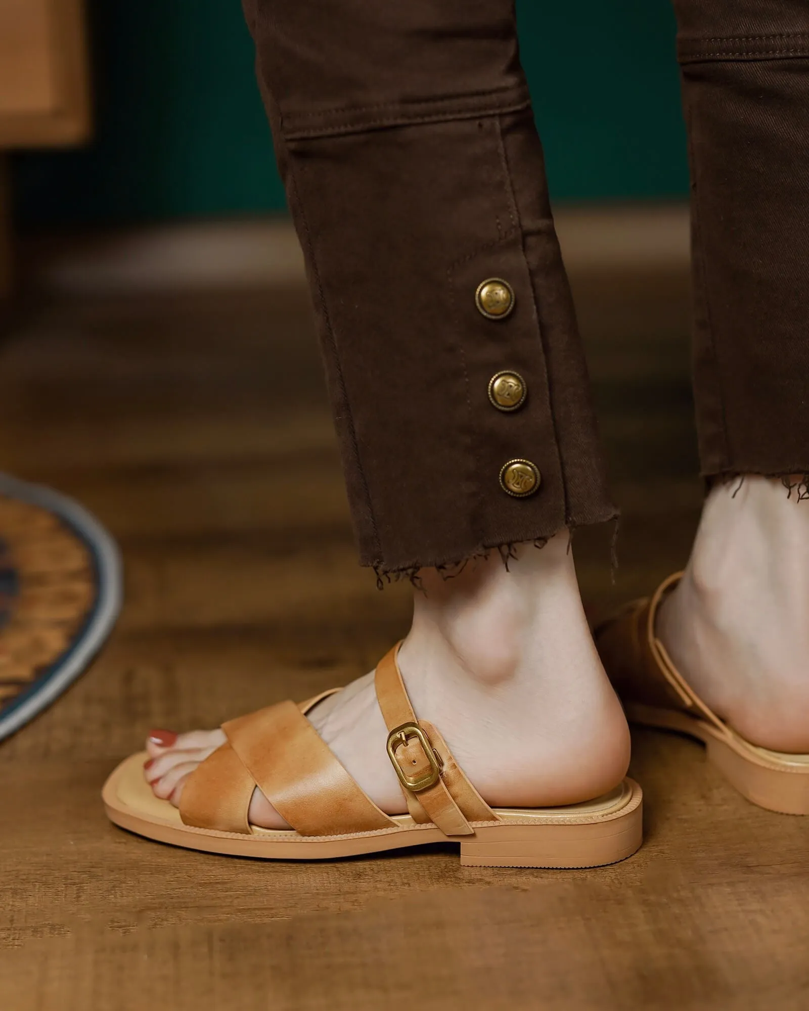 Lido - Leather Strap Sandals