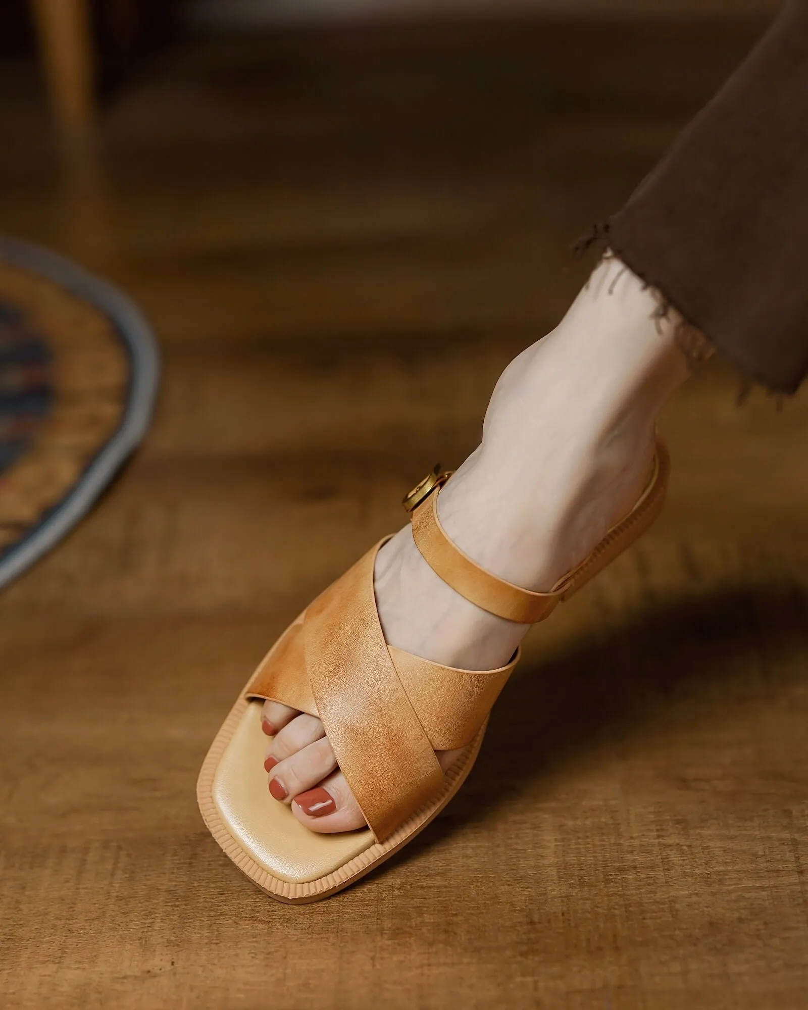 Lido - Leather Strap Sandals