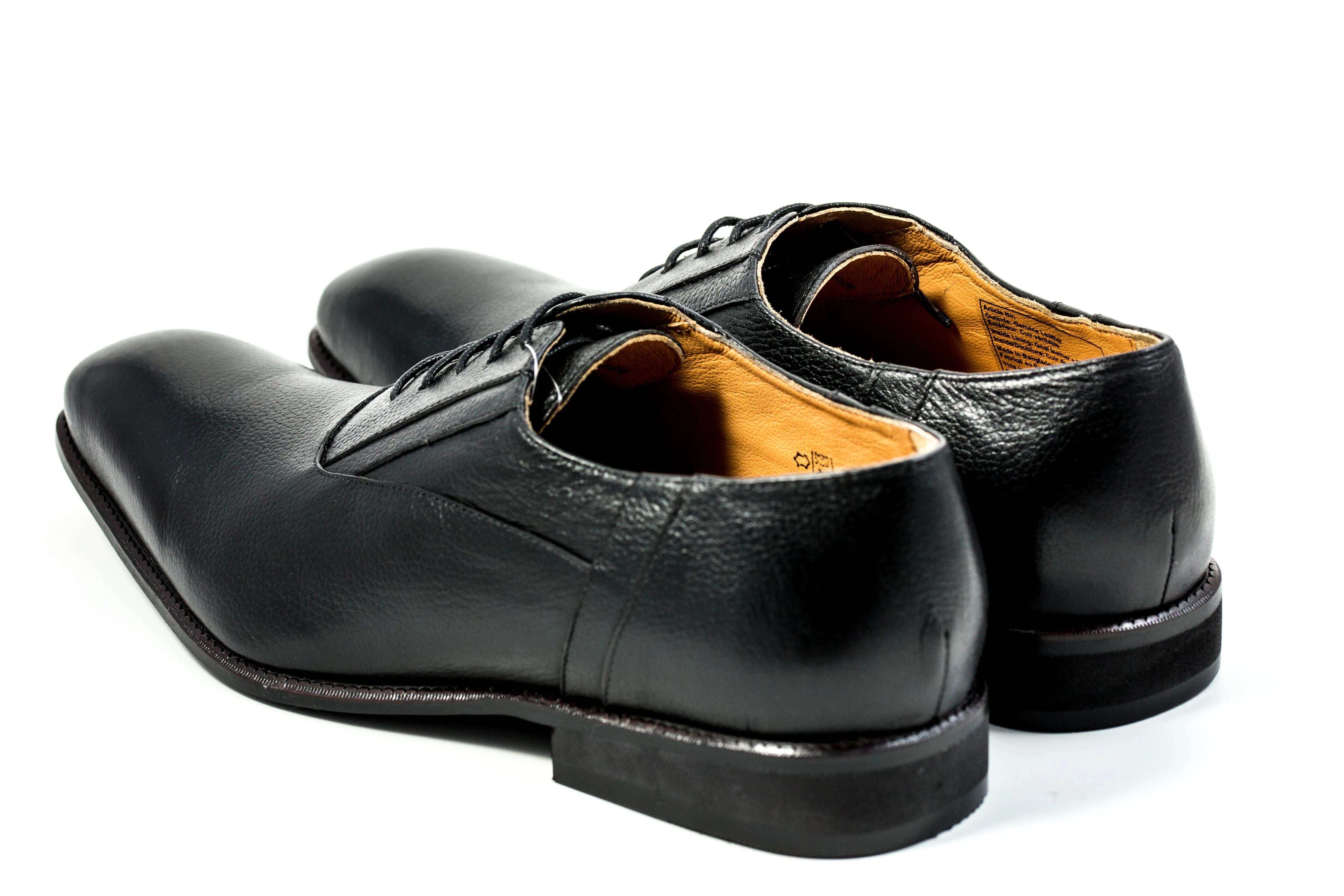 Men's Genuine Leather Formal Oxford Black Shoes by ENAAF #CLGS22BLK