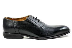 Men's Genuine Leather Formal Oxford Black Shoes by ENAAF #CLGS22BLK