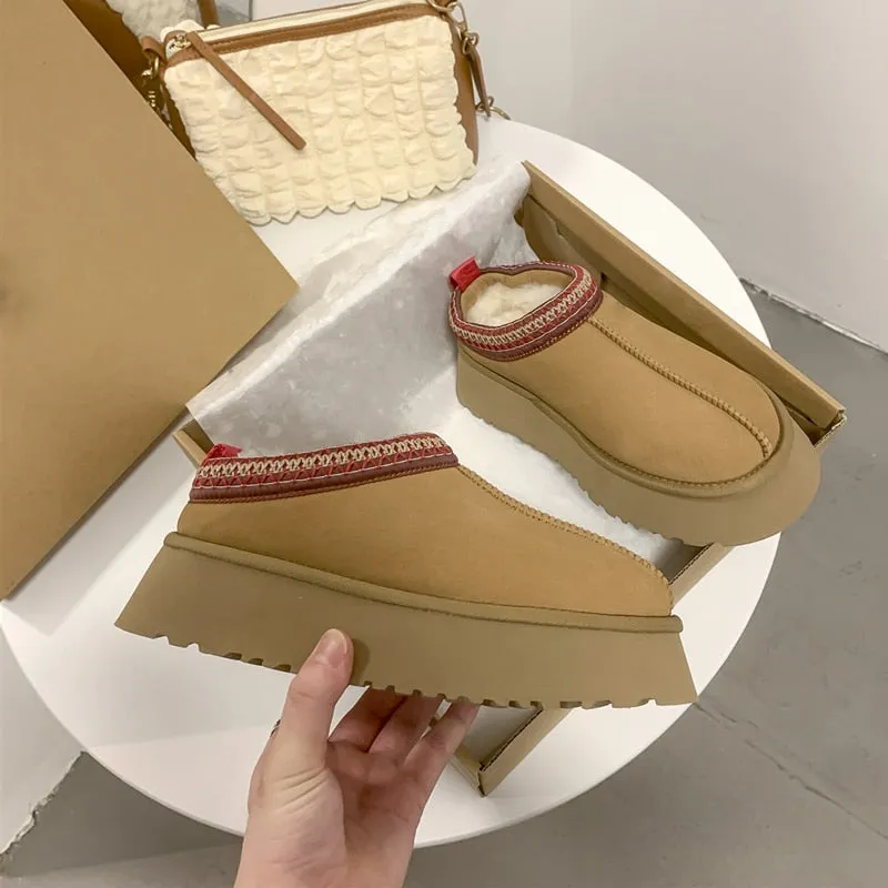 Moccasin Ankle Snow Boots Women Winter 2022