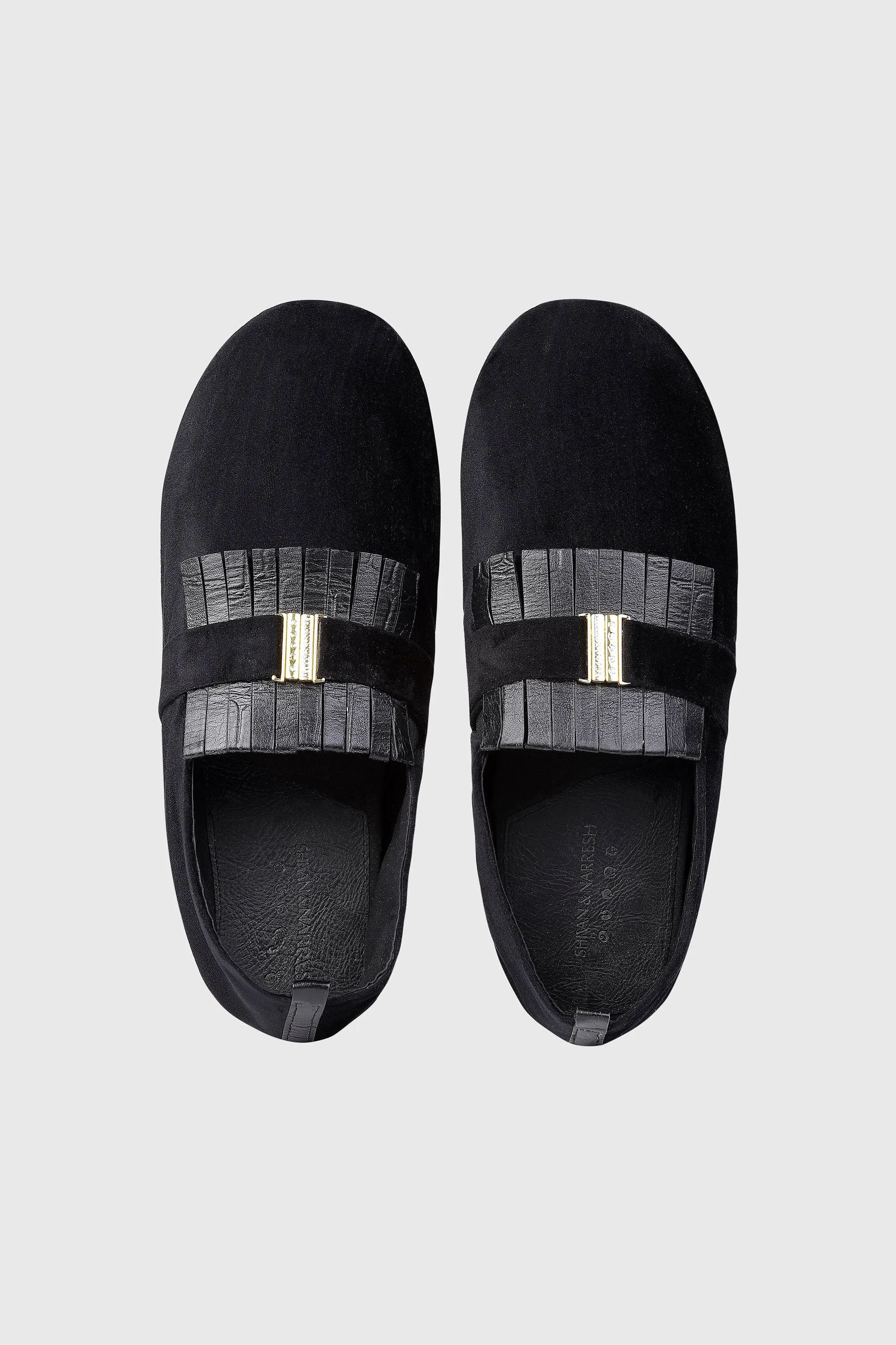 Noir Fringe Espadrilles