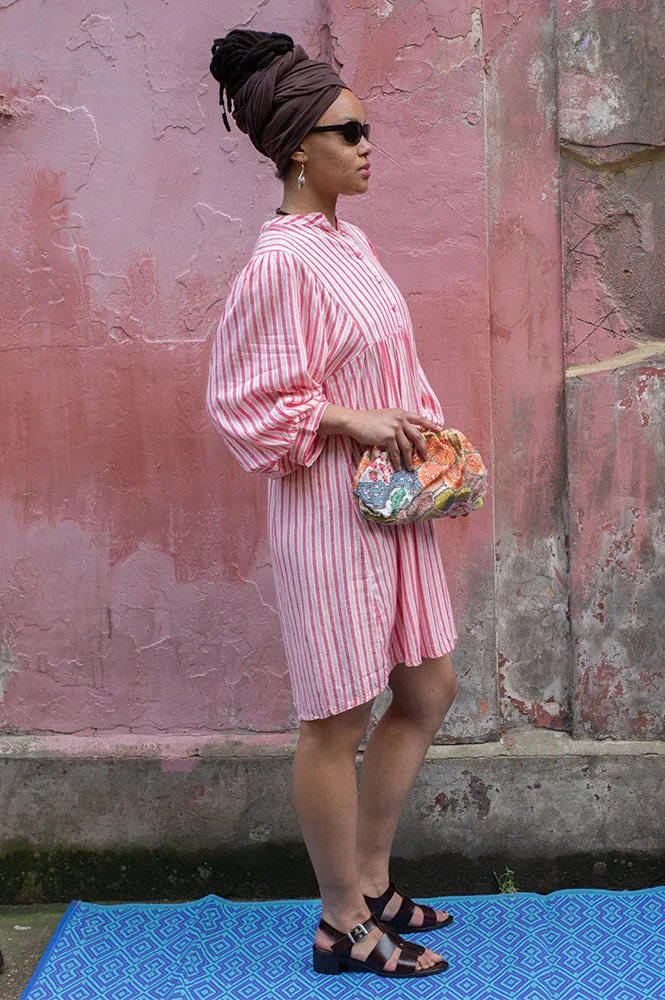 Petite Mendigote Riga Blush Stripe Dress