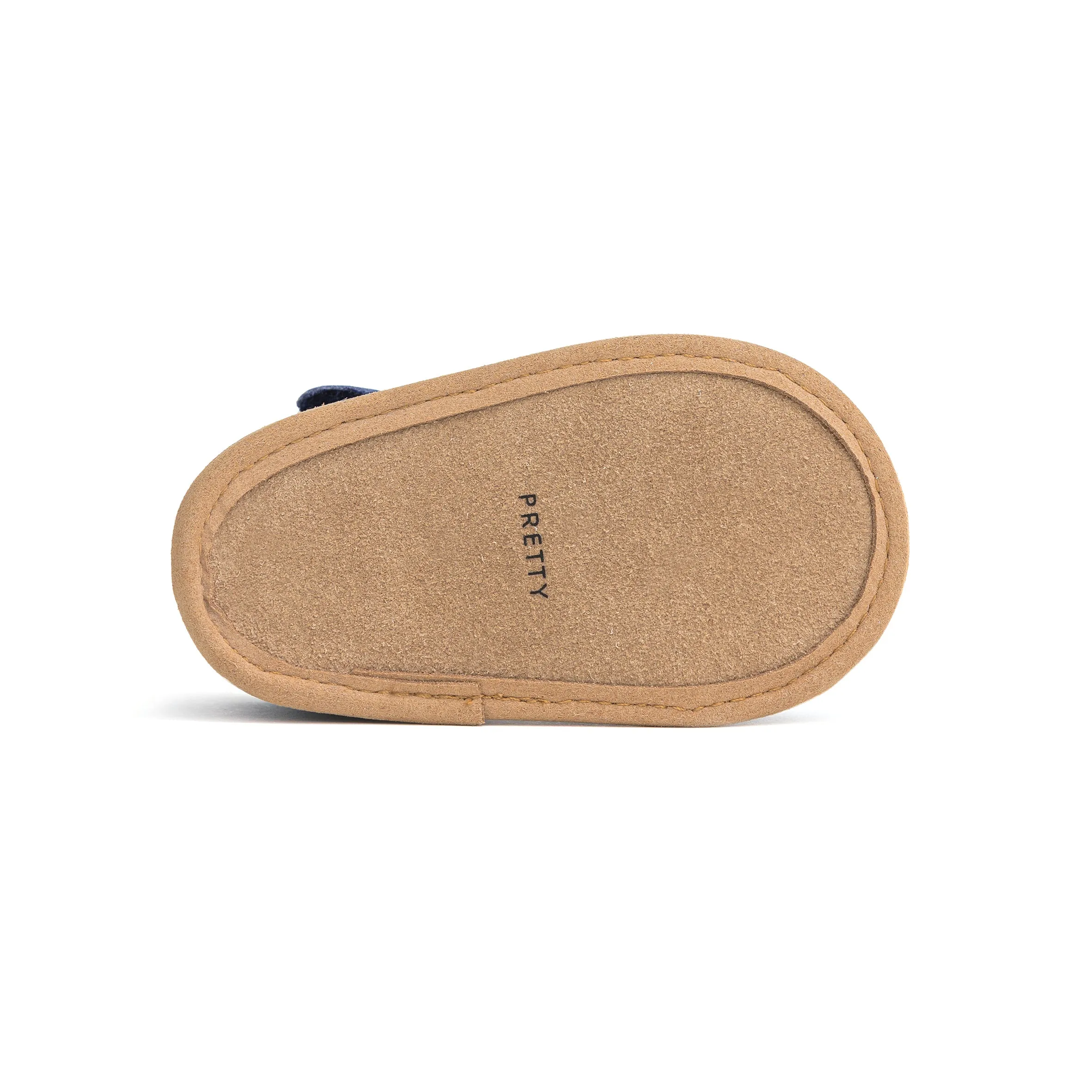 Pretty Brave Leather Baby Morgan Shoes - Stone S21
