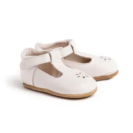 Pretty Brave Leather Baby Morgan Shoes - Stone S21