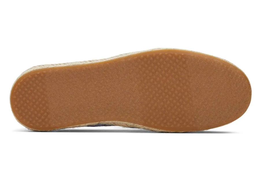 TOMS Womens Alpargata Rope Espadrille - Blue Mediterranean Tiles