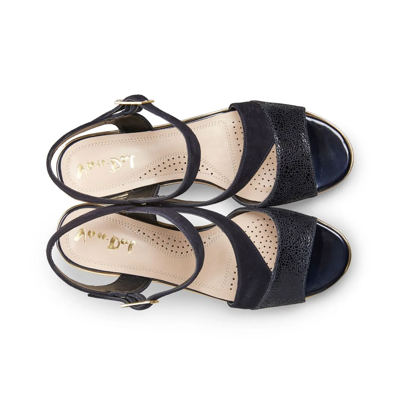 Van Dal Chennai 3110 /4102 Ladies Midnight Suede Buckle Fastening Sandals