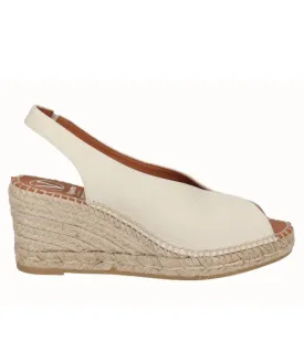 Viguera - 2127 Cream Peeptoe Wedge Sandal