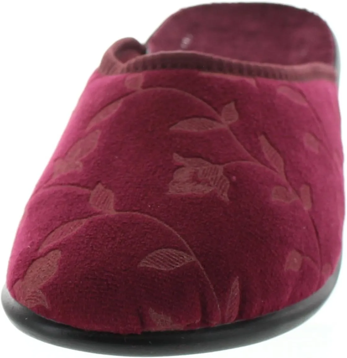 Womens Closed Toe Flower Design Slippers