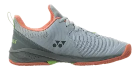 Yonex Power Cushion Sonicage 3 Women's Tennis All Court Shoe Grayish Blue - Pink
